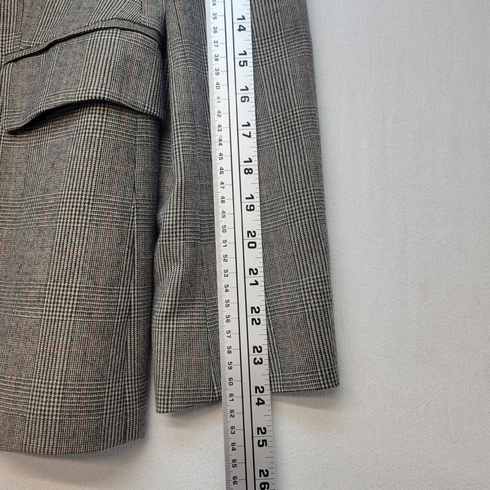 Brooks Brothers 346 Blazer+Skirt 2-pc Set Women 8 Gray Plaid Wool A-Line Pleated - Picture 14 of 16